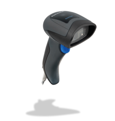 Datalogic Quickscan 2D belépő szintű , kiskereskedelmi egységekbe alkalmazható, a 2D-s kódokat is olvassa